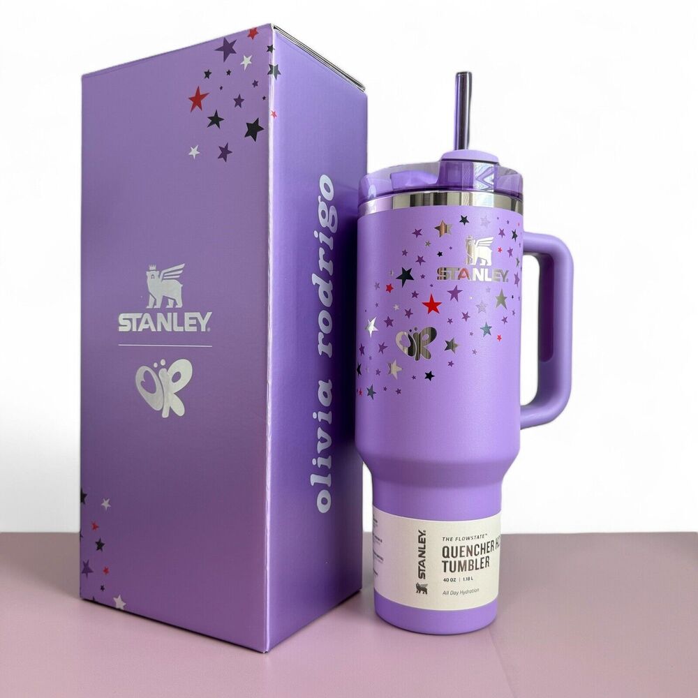 Olivia Rodrigo Stanley Cup Limited Edition Tumbler 40oz Stars Purple Guts - NEW